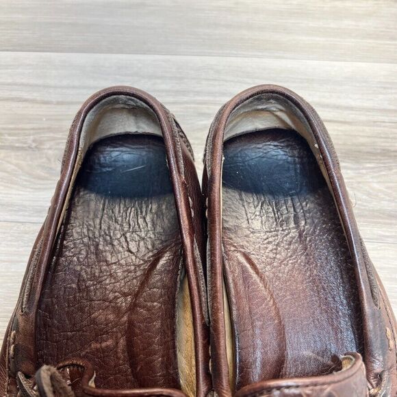 Frye West Woven Driver Mens Size 8.5 Brown Casual Slip On Driving Shoes Loafers - Picture 7 of 10